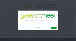 Desktop Screenshot of greenpioneer.co.uk