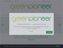 Tablet Screenshot of greenpioneer.co.uk